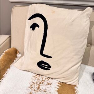 Pillow with stain